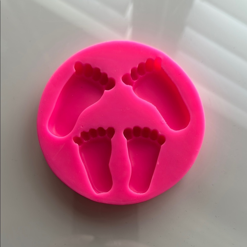 Pink Footprint Silicone Mold